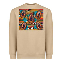 Mushroom serape gemstone glitter cowhide lady of guadalupe Heavyweight Sweatshirt - RanaPortraitStore