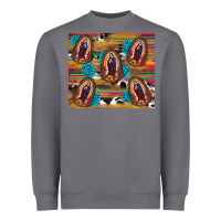 Storm serape gemstone glitter cowhide lady of guadalupe Heavyweight Sweatshirt - RanaPortraitStore