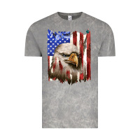 Cloud Rock usa flag with eagle head Vintage Tee - texasbilliewilder