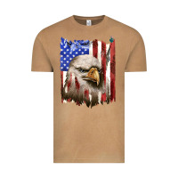 Vintage Camel usa flag with eagle head Vintage Tee - texasbilliewilder