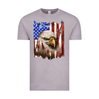 Vintage Zinc usa flag with eagle head Vintage Tee - texasbilliewilder