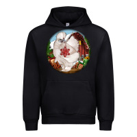 Black silkie chicken christmas Urban Hoodie - LillyAllenDesigns
