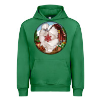 Emerald silkie chicken christmas Urban Hoodie - LillyAllenDesigns