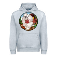 Heather Grey silkie chicken christmas Urban Hoodie - LillyAllenDesigns