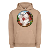 Pigment Burro silkie chicken christmas Urban Hoodie - LillyAllenDesigns