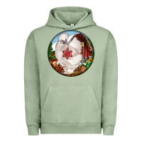 Pigment Oil Green silkie chicken christmas Urban Hoodie - LillyAllenDesigns