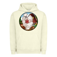Pigment Pistachio silkie chicken christmas Urban Hoodie - LillyAllenDesigns