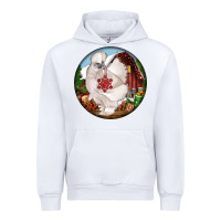 White silkie chicken christmas Urban Hoodie - LillyAllenDesigns