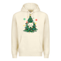 Sandshell christmas tree cat Premium Hoodie - MaliasSmallBusiness