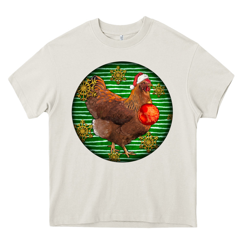 New Hampshire Red Chicken Christmas Heavy Core Tee by LillyAllenDesigns | Teevron