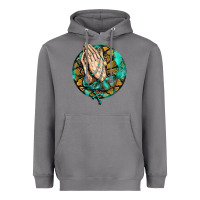 Storm western praying hands prayer rosary  faith cross Heavyweight Hoodie - BarkalooDesign