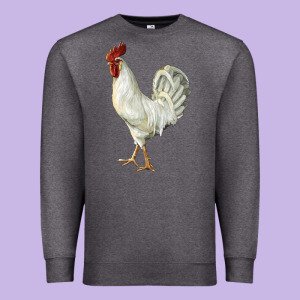 Leghorn Rooster Premium Sweatshirt Designed By Lillyallendesigns