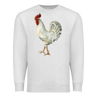 Oatmeal Heather Leghorn Rooster Premium Sweatshirt - LillyAllenDesigns