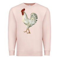 Pale Pink Leghorn Rooster Premium Sweatshirt - LillyAllenDesigns