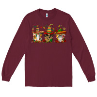 Burgundy mexican gnomies Long Sleeve Tee - FaDigitalArtStudio