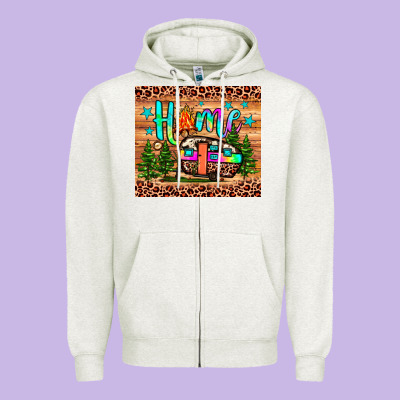 Home Zipper Hoodie Designed By Jahusdesignshop