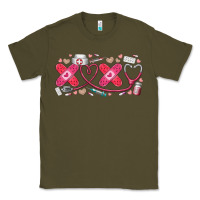 Army Green xoxo valentine Classic Tee - RacoonDesign