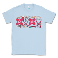 Dusty Blue xoxo valentine Classic Tee - RacoonDesign