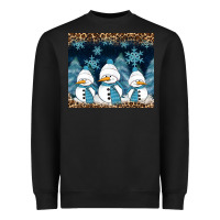 Black snowman winter Heavyweight Sweatshirt - RanaPortraitStore