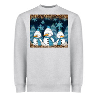 Heather Grey snowman winter Heavyweight Sweatshirt - RanaPortraitStore