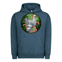 Pigment Midnight Navy brahma chicken christmas Urban Hoodie - LillyAllenDesigns