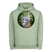 Pigment Oil Green brahma chicken christmas Urban Hoodie - LillyAllenDesigns