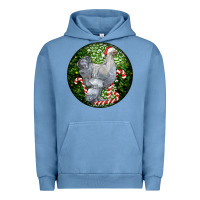 Pigment Pebble Blue brahma chicken christmas Urban Hoodie - LillyAllenDesigns