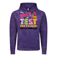 Cloud Purple rock the test don't stress! just do your best Vintage Hoodie - JahusDesignShop