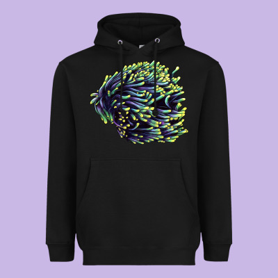 Sea Coral Heavyweight Hoodie Designed By Lillyallendesigns