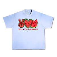 Grape Ice peace love watermelon Urban Heavy Tee - texasbilliewilder