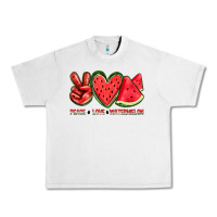 Lunar Rock peace love watermelon Urban Heavy Tee - texasbilliewilder