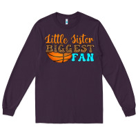 Plum little sister biggest fan Long Sleeve Tee - HRA Design Shop