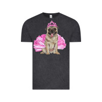 Vintage Black balerina pug with tutu Vintage Tee - RanaPortraitStore