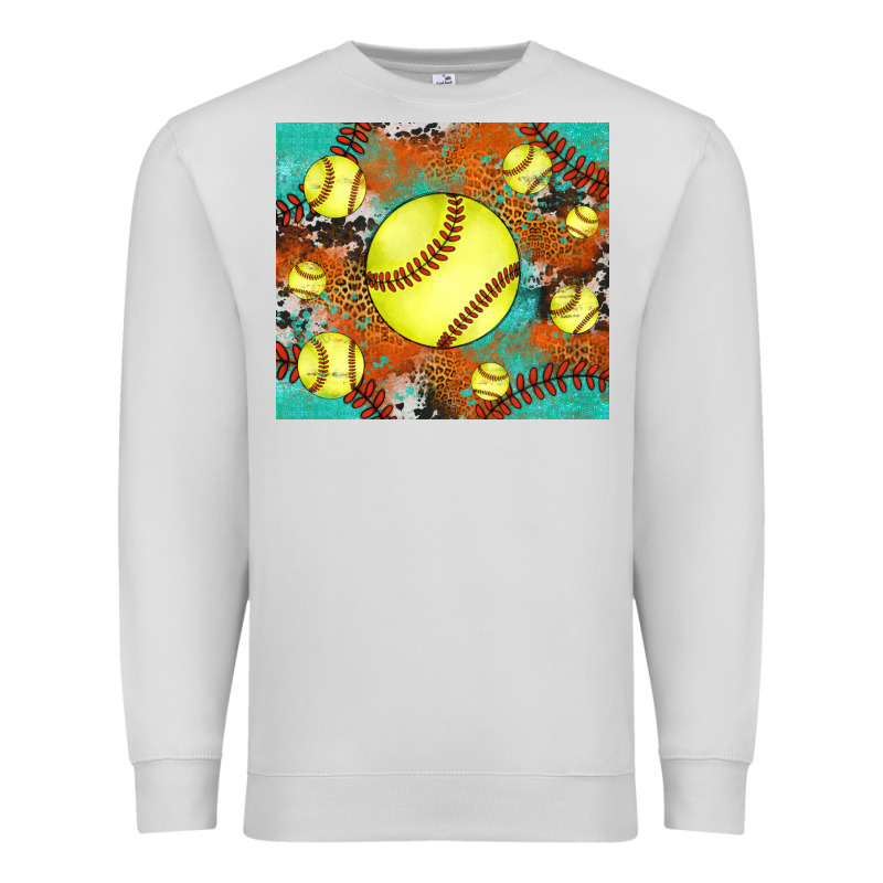Softball Cowhide Turquoise Glitter Tumbler Premium Sweatshirt by Jasminsmagicworld | Teevron
