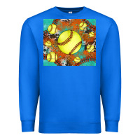 True Royal softball cowhide turquoise glitter tumbler Premium Sweatshirt - Jasminsmagicworld