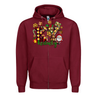 Burgundy ky kentucky christmas Zipper Hoodie - AdoDesignShop