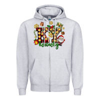 Heather Grey ky kentucky christmas Zipper Hoodie - AdoDesignShop