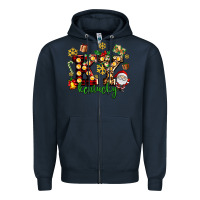 Navy ky kentucky christmas Zipper Hoodie - AdoDesignShop