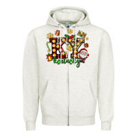 Oatmeal Heather ky kentucky christmas Zipper Hoodie - AdoDesignShop