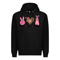 Black peace love ballet Premium Hoodie - NancyCooperArtShop