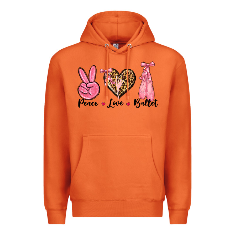 Peace Love Ballet Premium Hoodie by NancyCooperArtShop | Teevron