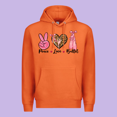 Peace Love Ballet Premium Hoodie Designed By Nancycooperartshop
