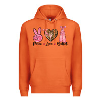 Carrot peace love ballet Premium Hoodie - NancyCooperArtShop