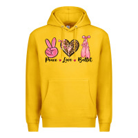 Lemon peace love ballet Premium Hoodie - NancyCooperArtShop