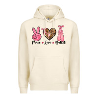 Tofu peace love ballet Premium Hoodie - NancyCooperArtShop