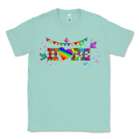 Seafoam lgbtq hope  libbey glass Classic Tee - HRA Design Shop