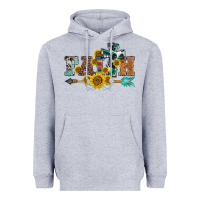 Heather Grey western faith arrow sunflowers Heavyweight Hoodie - BarkalooDesign