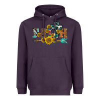 Plum western faith arrow sunflowers Heavyweight Hoodie - BarkalooDesign
