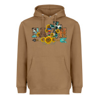 Toasted Coconut western faith arrow sunflowers Heavyweight Hoodie - BarkalooDesign