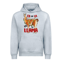 Heather Grey christmas llama Urban Hoodie - LillyAllenDesigns